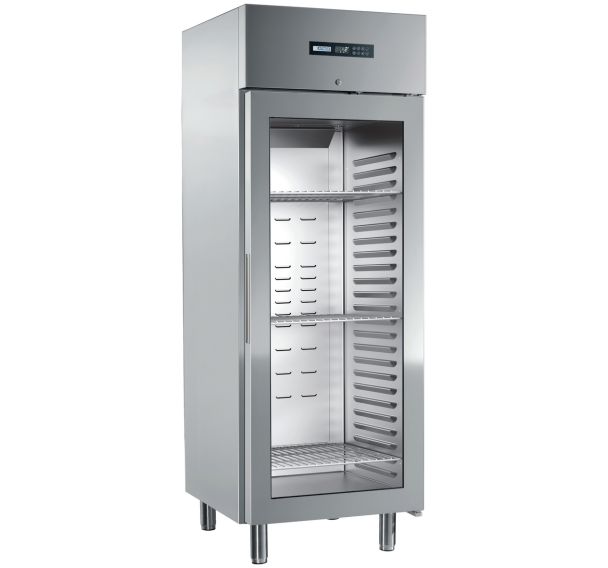 Armoire positive GN2/1,cuve inox ,1 porte vitrée,700L-ENERGY700TN/PV-Afinox
