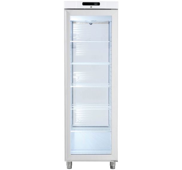 Armoire positive blanche vitrée 359 L-GR400GWR-Eberhardt Pro