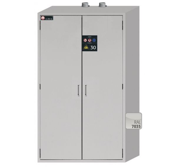 Armoire pour bouteilles de gaz G-CLASSIC-30 gris RAL 7035 - asecos