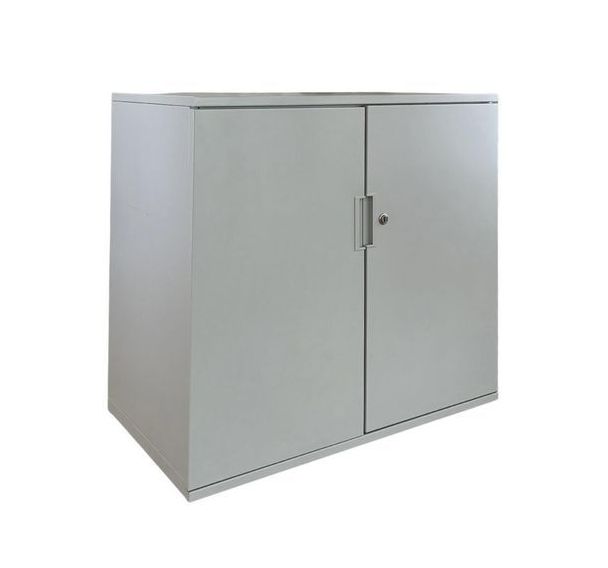 Armoire reconditionnée basse 2 portes - Grise