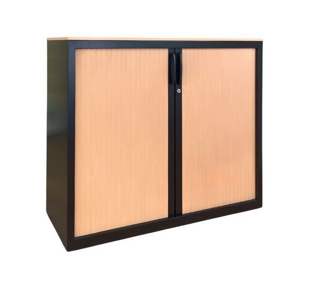 Armoire reconditionnée basse à rideaux - Steelcase