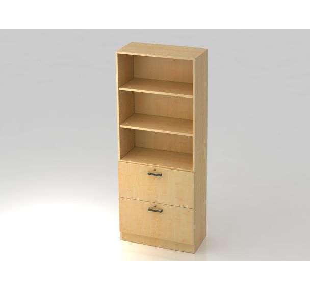 Armoire support d'archives - Poignée métal - 5 niveaux - Hammerbacher