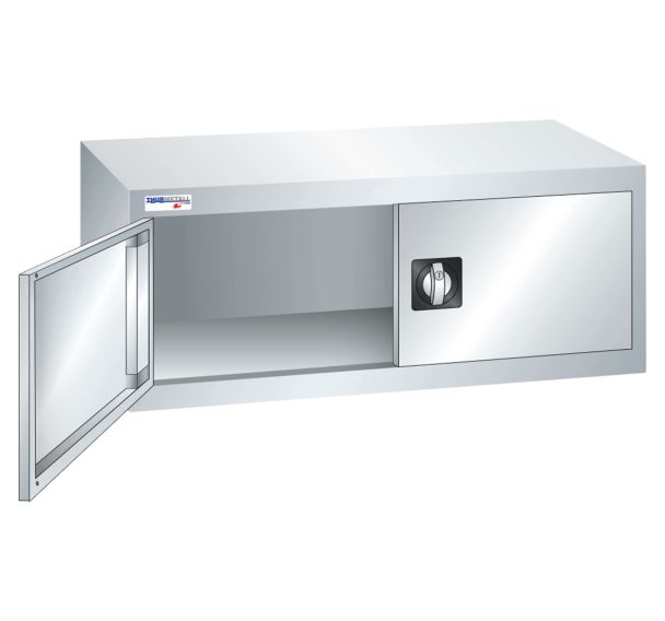 Armoire suspendue portes battantes tôle pleine hauteur 42 cm - Thurmetall