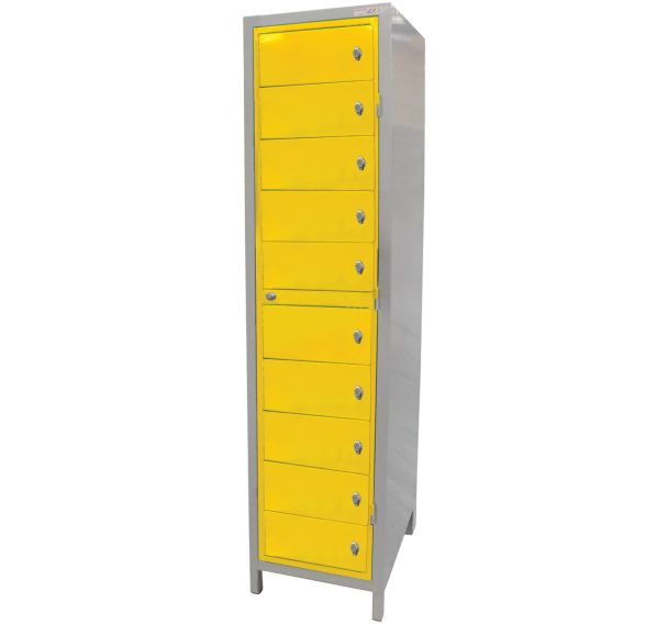 Armoire téléphones à cases-Fermeture par porte-cadenas-Manutan Expert