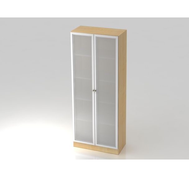 Armoire verrouillable à portes vitrées - 5 niveaux - Hammerbacher