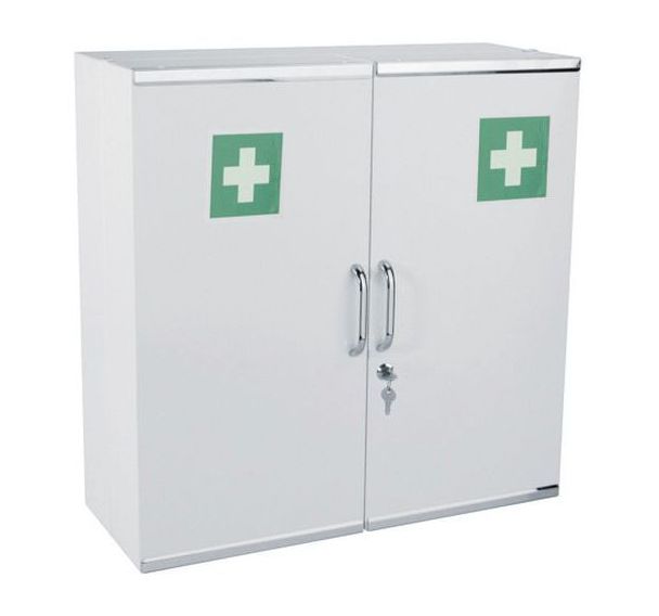 Armoires a pharmacie 2 portes - Acier - Blanc