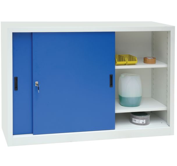 Armoires basses à portes coulissantes CH - Largeur 150 cm - Manutan Expert