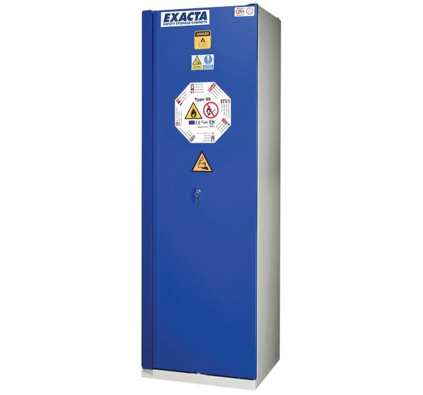 Armoires de sécurité hautes bleues pour batteries lithium-ion avec prises - Exacta