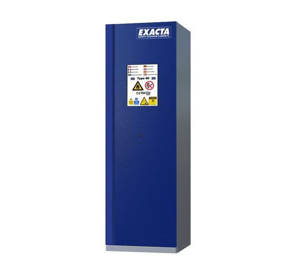 Armoires sécurité hautes bleues pour batteries lithium-ion avec alarme