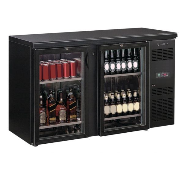 Arrière bar 2 portes battantes vitrées- 349L- EUROBAR-2PV