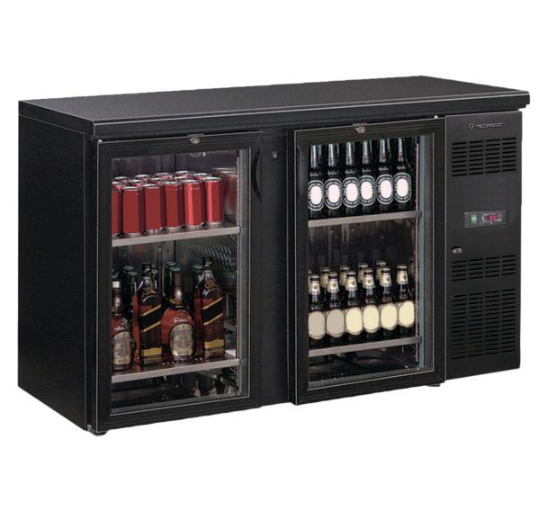 Arrière bar 3 portes battantes vitrées - 536L- EUROBAR-3PV