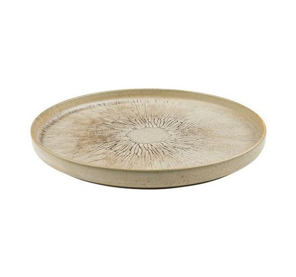 Assiette à bord droit Siroko - In Situ - Lot de 4