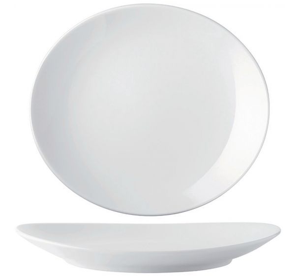 Assiette à burger en porcelaine