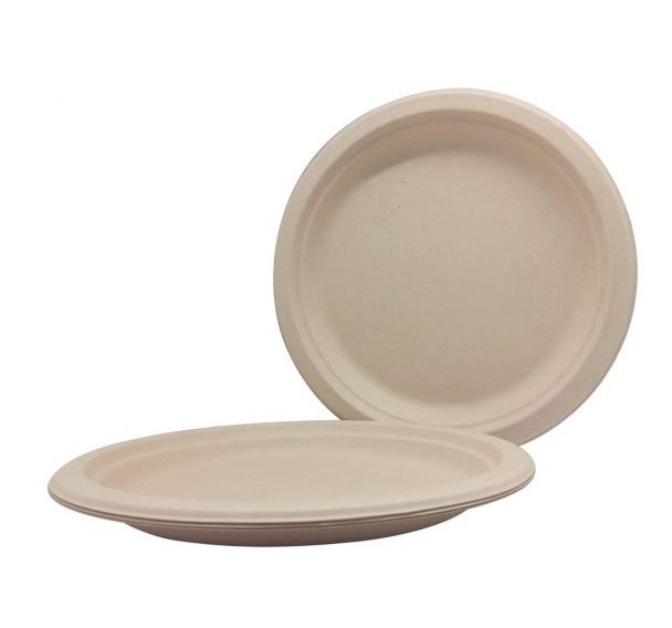 Assiette à décorer en cellulose diamètre 18 cm (lot de 10)