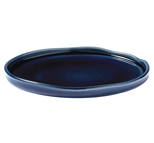 Assiette à dessert en grès ø17,5 cm bleu-Azzur'O