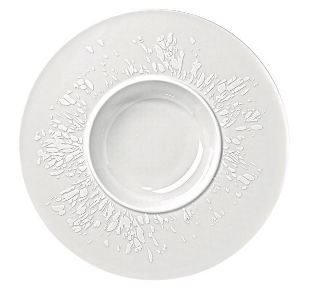Assiette à pâtes en porcelaine ø28 cm blanc-Agrume
