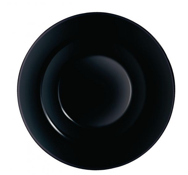 Assiette à pâtes en verre sodocalcique ø28,5 cm noir-Black-Arcoroc
