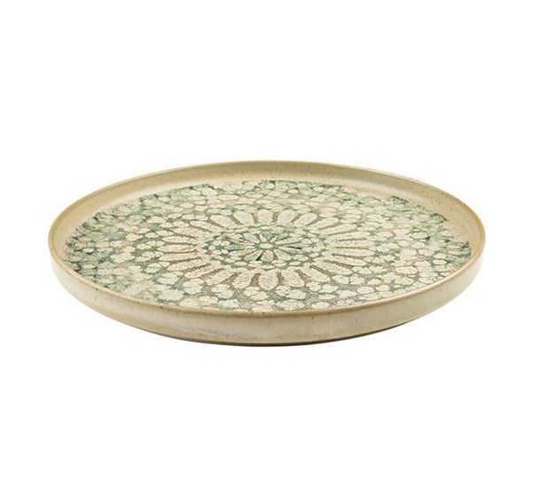 Assiette bord droit Esmeralda - In Situ - Lot de 4