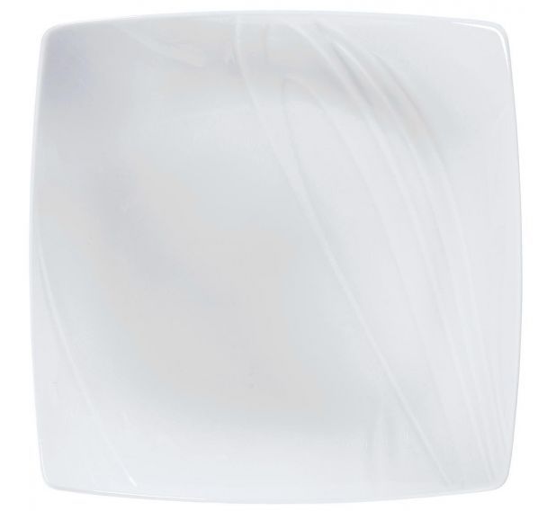Assiette carrée en porcelaine-Foodj'I