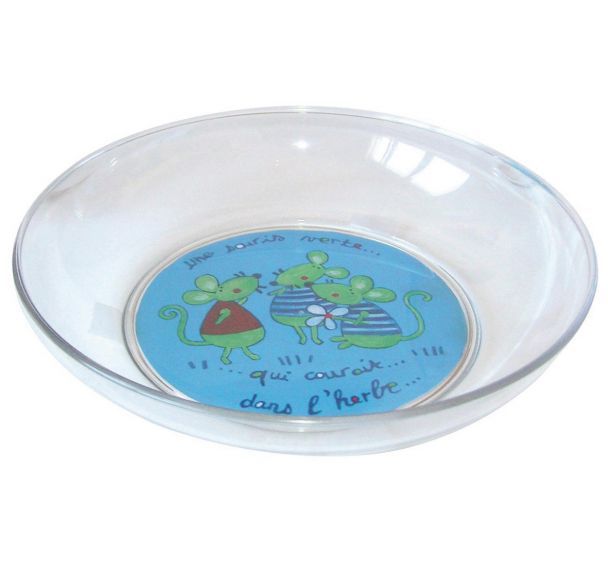 Assiette creuse Ø185 copolyester Souris Verte