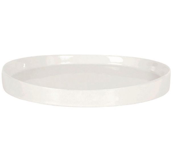 Assiette dessert en porcelaine ø20 cm blanc-Virgo