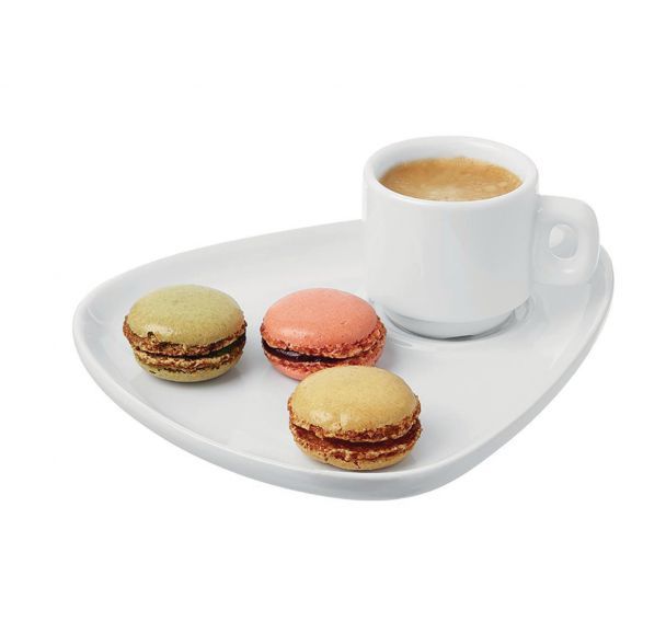 Assiette en porcelaine 20x16 cm blanc