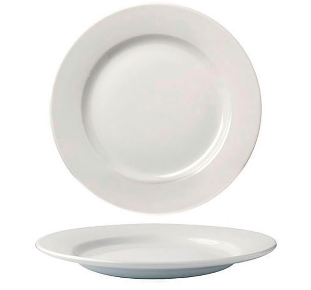 Assiette plate en porcelaine-Delta