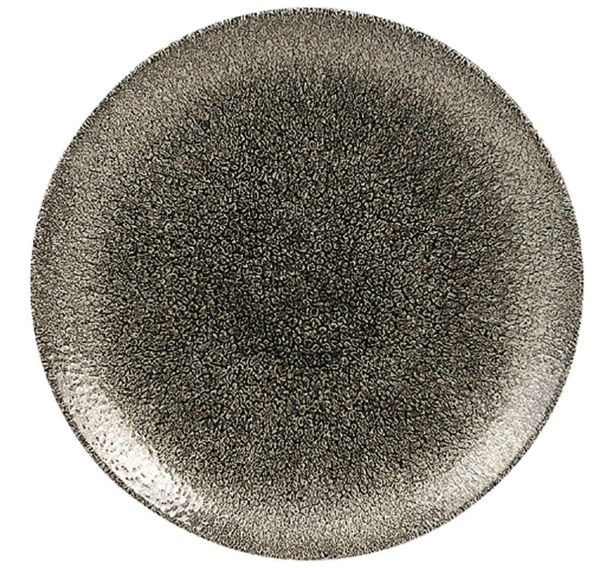 Assiette plate en porcelaine-Raku
