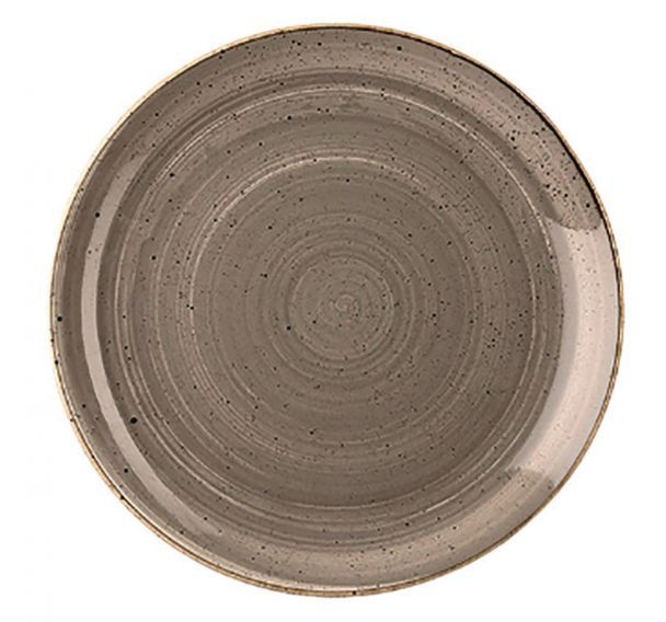 Assiette plate en porcelaine-Stonecast