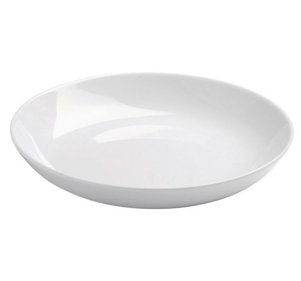Assiette plate en porcelaine blanc-Eloa