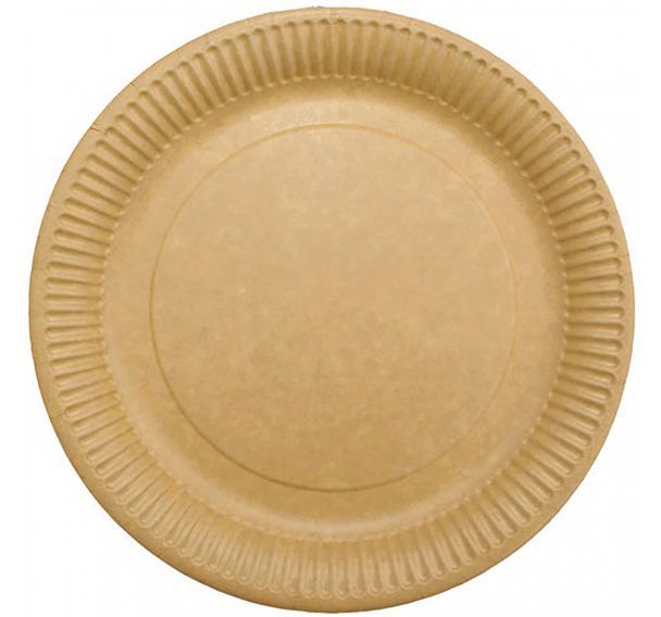 Assiettes carton kraft lamination bio 18cm x50