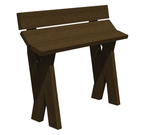 Assis debout ATRIUM 120 cm plastique recyclé - Espace Urbain