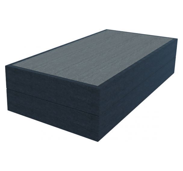 Assise Cube Junior 120 x 60 x 28 cm plastique recyclé - Espace urbain