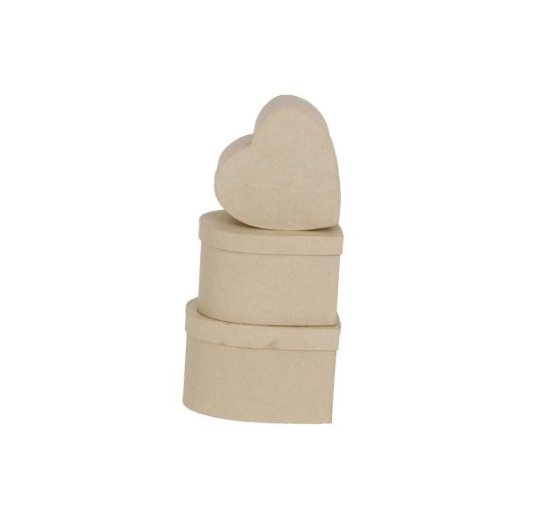 Assort 3 boîtes c urs 14x8/18x11cm