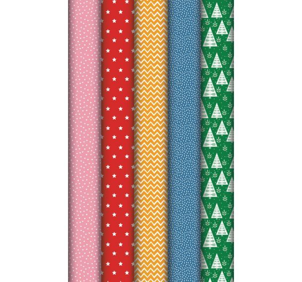 Assortiment 10 rouleaux papier cadeau