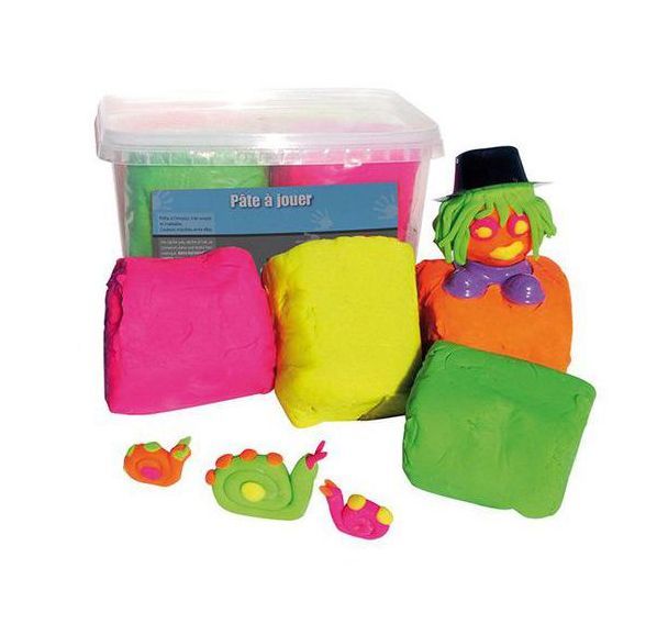 Assortiment 12 Pains 167G De Pâte À Jouer Fluo