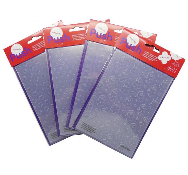 Assortiment 4 dossiers de gaufrage Push