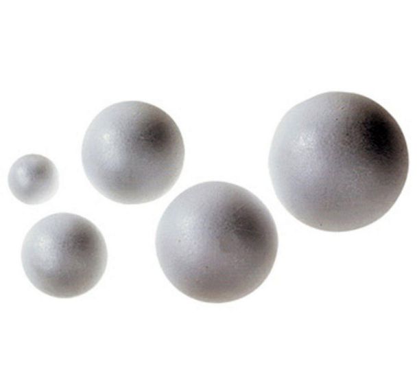 Assortiment 50 boules styropor