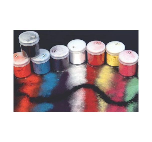 Assortiment 9 salières de poudre de velours