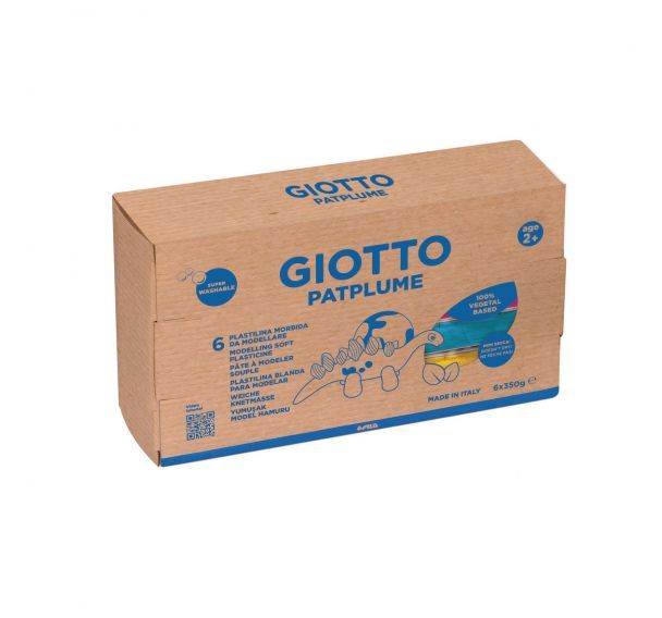 Assortiment GIOTTO Patplume 6 x 350g couleurs primaires