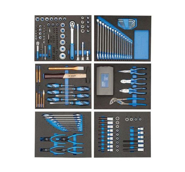 Assortiment d'outils dans les modules d'outils de contrôle 190 pcs