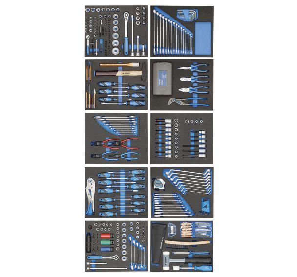 Assortiment d'outils dans les modules d'outils de contrôle 308 pcs