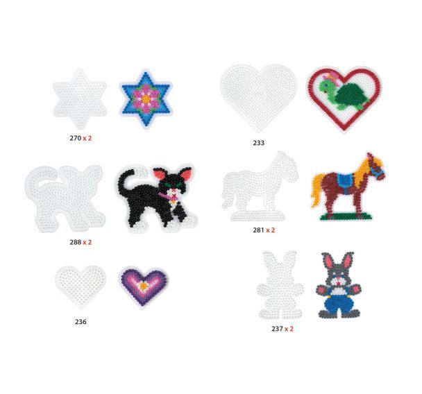 Assortiment de 10 plateaux à broches