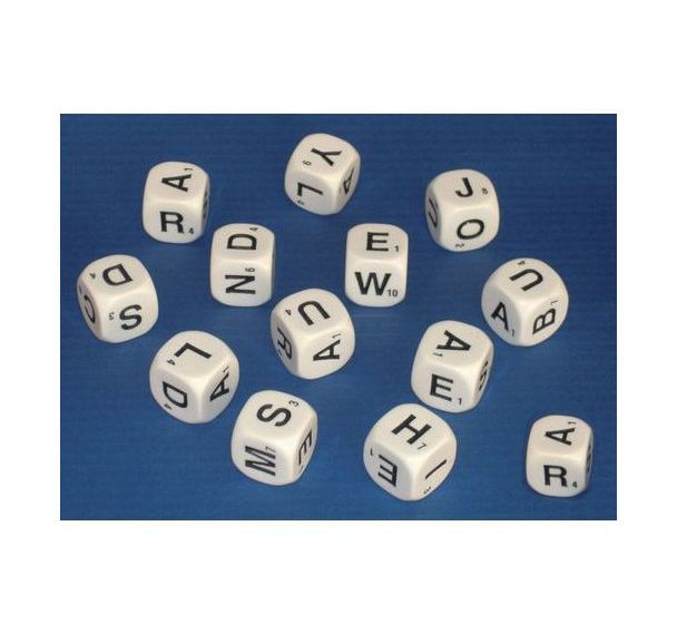 Assortiment de 13 dés éducatifs lettres
