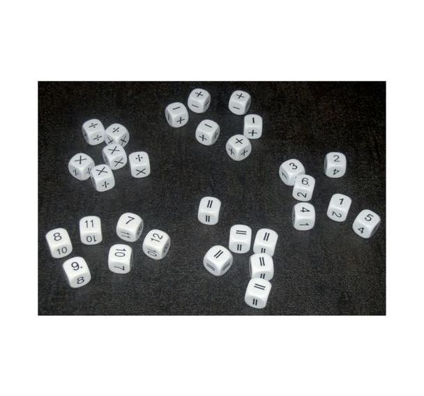 Assortiment de 30 dés éducatifs chiffres