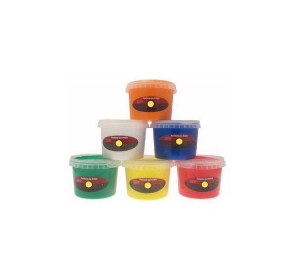 Assortiment de 6 pots 500 ml peinture aux doigts sélection pichon