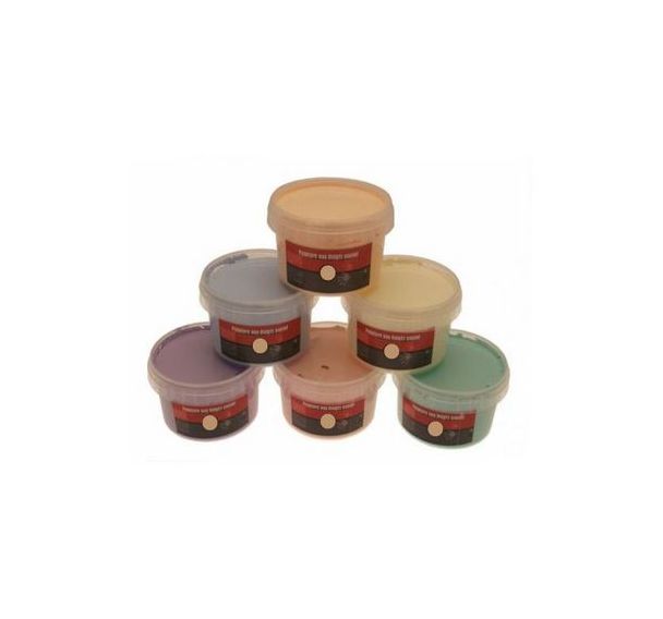 Assortiment de 6 pots de 250 ml de peinture aux doigts pastel sélection Pichon