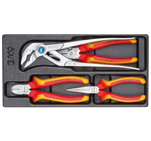 Assortiment de pinces VDE dans le module 1/3 ES