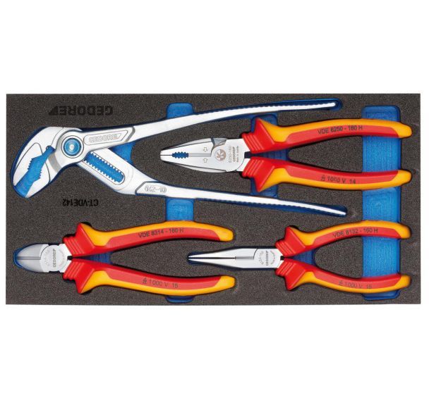 Assortiment de pinces VDE en Check-Tool-Module