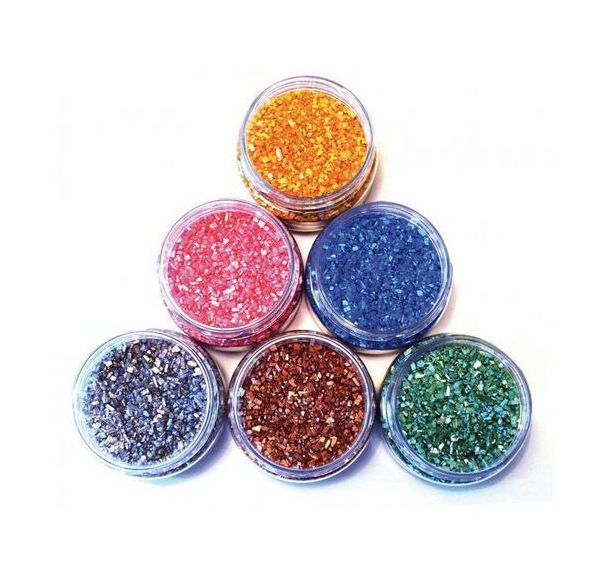 Assortiments de 6 salières 150 g gravier nacré